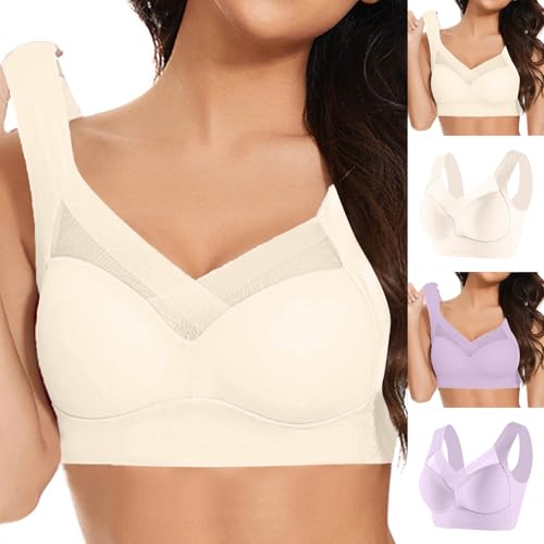 Damen Ohne Bügel Schlaf Bustier Tops Spitze Bralette Bügelloser Klassischer 2024 T Shirt BH Schalen BHS Bralette Komfort Weicher Seamless 2024 Stretch Sportbekleidung Sexy Bustier Crop Top Damen Ohne Bügel Schlaf Bustier Tops Spitze Bralette Bügelloser Klassischer 2024 T Shirt BH Schalen BHS Bralette Komfort Weicher Seamless 2024 Stretch Sportbekleidung Sexy Bustier Crop Top von Generic