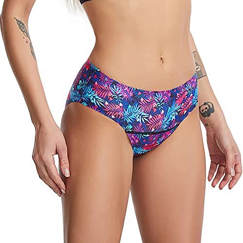 Damen Periode Bikinihose zum Schwimmen - Mädchen Periode Shorts Bademode Menstruation Auslaufsicher Bikini Slip Panties, hot pink, 50 von Generic