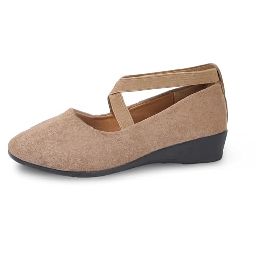 Damen Slip On Ballerina Schuhe, Flache Sommerschuhe Elegant Und Bequem Barfuss Riemchenballerina Leichte Festliche Weiches Sportlich Tanzschuhe Mädchen Mittelalter Barfußschuhe Damen Slip On Ballerina Schuhe, Flache Sommerschuhe Elegant Und Bequem Barfuss Riemchenballerina Leichte Festliche Weiches Sportlich Tanzschuhe Mädchen Mittelalter Barfußschuhe von Generic