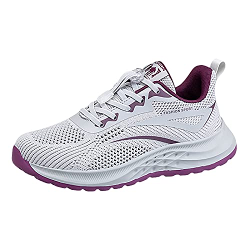 Damen Sommer Plateau Sneaker Schuhe Leichte Atmungsaktive Strandschuhe Weiche Sohle Wanderschuhe Netz Schuhe Running Trainer Bogen Unterstützung Einstellbare Riemchen Trainer von Generic