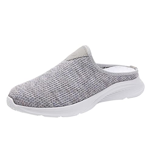Damenschuhe, Slipper, aus Netzstoff, Sommer, leicht, bequem, rutschfest, atmungsaktiv, ohne Schnürsenkel, Sneaker, ohne Absätze, lässig, Hausschuhe, grau, 41 EU Damenschuhe, Slipper, aus Netzstoff, Sommer, leicht, bequem, rutschfest, atmungsaktiv, ohne Schnürsenkel, Sneaker, ohne Absätze, lässig, Hausschuhe, grau, 41 EU von Generic
