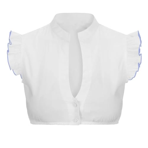 Dirndl Bluse Damen Kurzarm Baumwolle Trachten Trachtenbluse Weiß Flügelärmel Dirndl Dirndlbluse Hochgeschlossen Oktoberfest Kostüm Elegante Spitzenbluse Spitze Hollow Out Tracht Bluse Trachtenmi Dirndl Bluse Damen Kurzarm Baumwolle Trachten Trachtenbluse Weiß Flügelärmel Dirndl Dirndlbluse Hochgeschlossen Oktoberfest Kostüm Elegante Spitzenbluse Spitze Hollow Out Tracht Bluse Trachtenmi von Generic