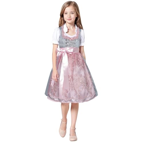 Dirndl Kinder Midi Trachtenkleid 3-TLG inkl.Kinderdirndl, Dirndlbluse, Schürze für Oktoberfest Besondere Anlässe Dirndl & dirndl-sets für Mädchen Rosa Bayerisches Bierfest Trachten Dirndlkleid Dirndl Kinder Midi Trachtenkleid 3-TLG inkl.Kinderdirndl, Dirndlbluse, Schürze für Oktoberfest Besondere Anlässe Dirndl & dirndl-sets für Mädchen Rosa Bayerisches Bierfest Trachten Dirndlkleid von Generic