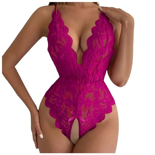 Drotische Dessous Frau Große Größe Sling Spitzenbordüre Tiefer V-Ausschnitt Reizwäsche Sexy Damen Aushöhlen Durchsichtige Unterwäsche Babydoll One Piece Lingerie Negligee Drotische Dessous Frau Große Größe Sling Spitzenbordüre Tiefer V-Ausschnitt Reizwäsche Sexy Damen Aushöhlen Durchsichtige Unterwäsche Babydoll One Piece Lingerie Negligee von Generic
