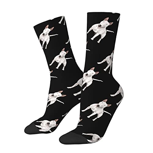 Fahrradsocken Bullterrier Sportsocken Premium Laufsocke Weich Sneaker Socken Für Basketball Freizeit Sport 40Cm Fahrradsocken Bullterrier Sportsocken Premium Laufsocke Weich Sneaker Socken Für Basketball Freizeit Sport 40Cm von Generic