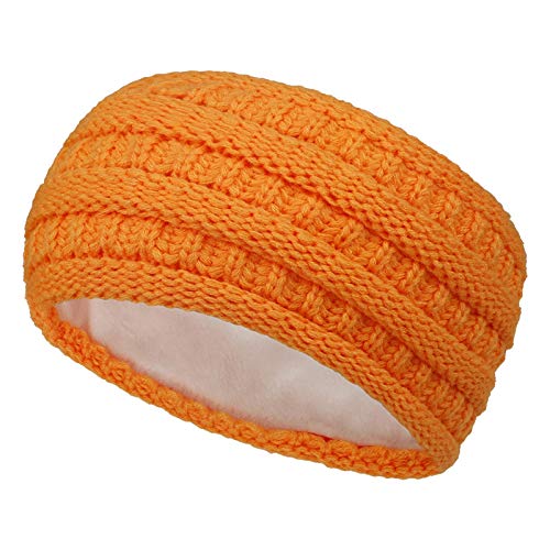 Fashion Sport Frauen Stricken Handmade Haarband Haarband Keep Warm Headband Got7 Cap (Orange-A, Einheitsgröße) von Generic