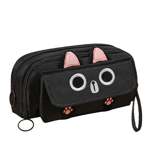 Federmäppchen, Katzen-Etui - gesticktes Katzenetui, Reißverschluss-Etui, Schreibtisch-Organizer, Kosmetiketui, Schreibwarenbox für Haftnotizen, Schwarz , riferimento alla descrizione, Siehe Federmäppchen, Katzen-Etui - gesticktes Katzenetui, Reißverschluss-Etui, Schreibtisch-Organizer, Kosmetiketui, Schreibwarenbox für Haftnotizen, Schwarz , riferimento alla descrizione, Siehe von Generic