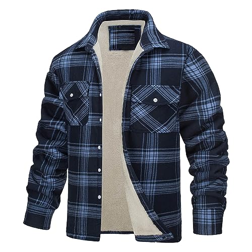 Flanellhemd Herren Flanell Jacke Herren Flanell Jacke Herren Karohemd Herren Flanell Jacke Herren Karohemd Herren Freizeithemden Für Herren Flanellhemd Herren Freizeithemden Für Herren Blau 5XL von Generic