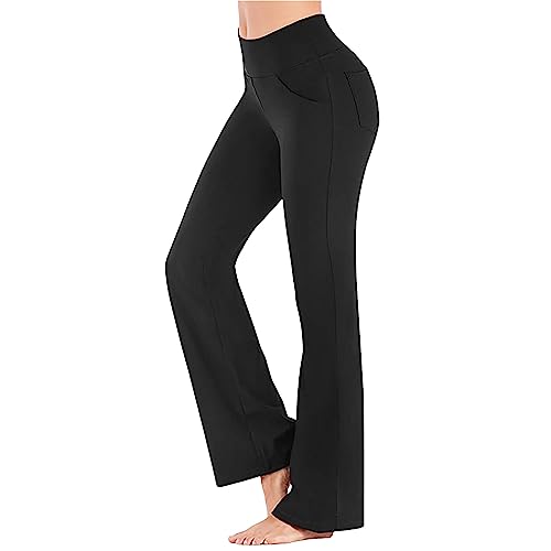 Flared Leggings Damen High Waist Schlaghose Einfarbig Blickdicht Yogahose Bauchkontrolle Schmale Passform Schlag Leggings Curvy Bootcut Sporthose Jogginghose Tanzhose Jazzpants Flared Leggings Damen High Waist Schlaghose Einfarbig Blickdicht Yogahose Bauchkontrolle Schmale Passform Schlag Leggings Curvy Bootcut Sporthose Jogginghose Tanzhose Jazzpants von Generic