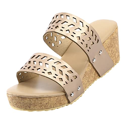 Frauen Bequeme Sandaletten Damen - Sommer Schlappen Plateau Schwarz Sommer Pantoletten Sommer Leichte Rutschfest Sandals Rutschfest Frauen Latschen Modische Sandalen Leicht Schuhe Damen von Generic