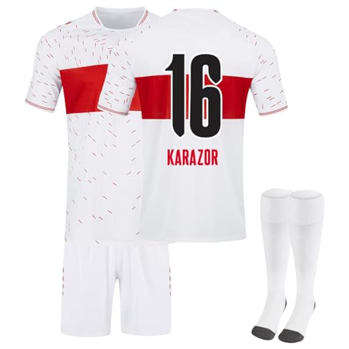 Fußball Trikot 23/24, Stuttgart Neue Hause/Auswärts Jersey traininganzug für Kinder Erwachsener, Fussball Trikot Shorts Socken Jungen Herren Fußball Trikot 23/24, Stuttgart Neue Hause/Auswärts Jersey traininganzug für Kinder Erwachsener, Fussball Trikot Shorts Socken Jungen Herren von Generic