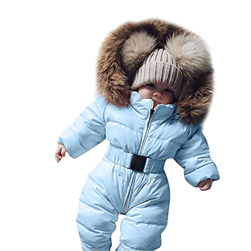 Baby Winterkleidung Junge Mädchen 0-3 Monate 0-6 Monate Set Neugeborene 1 Jahr Strampler Jumpsuit Overall Jacke Mantel Outfits Daunenjacke Kleidung Winter Winteroverall von Generic