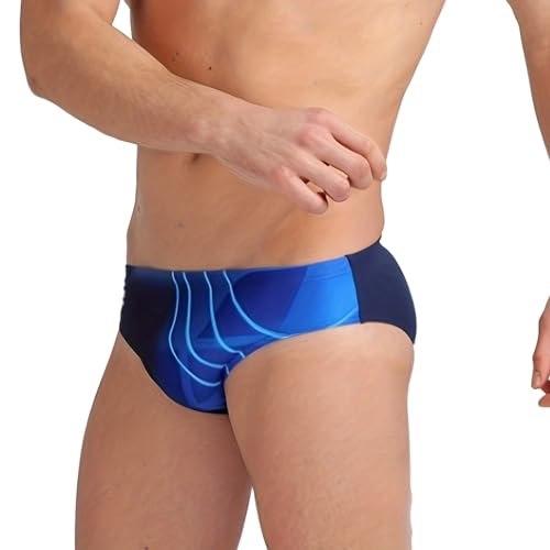 Generic Badehose Herren Kurz Eng Badeslip Sexy Gestreift Stretch Schwimmhose Jungen Männer Badeshorts Herrenbadehose Slip Bademode Surf Wassersport Badehosen für Herren von Generic