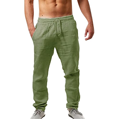 Generic Leinenhose Herren Lang Leicht Sommerhose Leinen Baumwolle Freizeithose Strandhose Einfarbig Elastisch Gummibund Kordelzug Herrenhosen Sommer Casual Männer Hose Generic Leinenhose Herren Lang Leicht Sommerhose Leinen Baumwolle Freizeithose Strandhose Einfarbig Elastisch Gummibund Kordelzug Herrenhosen Sommer Casual Männer Hose von Generic