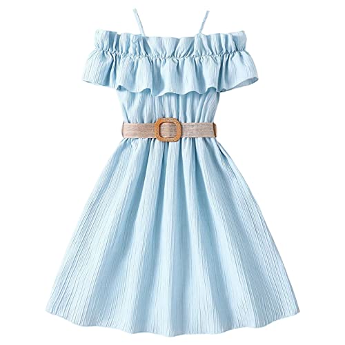 Generic Prinzessin Kleid Mädchen Sommerkleid A Linie Kleider Abendkleider Partykleid Festlichkleid Geburtstagskleid Mädchen 7-12 Jahre Kinderkleider Kinderkleidung Mädchen von Generic