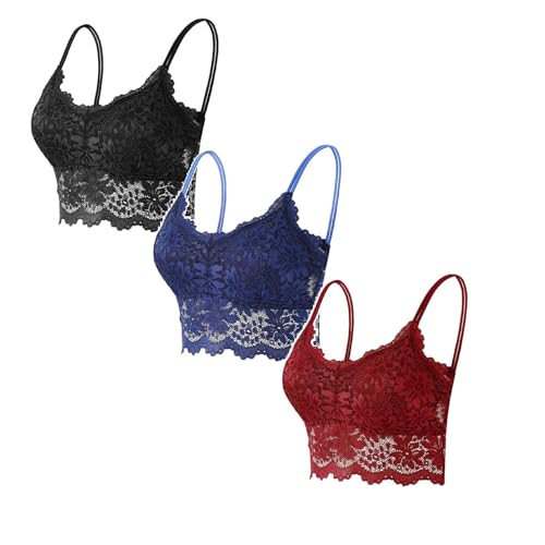 Generic Spitze Bustier Damen Gepolstert Bralette Damen Trägerlos Sexy Push-Up Sport BH Ohne Bügel Große Größen Klassische Bequem Stretch Bra Running Bra für Fitness Yoga Generic Spitze Bustier Damen Gepolstert Bralette Damen Trägerlos Sexy Push-Up Sport BH Ohne Bügel Große Größen Klassische Bequem Stretch Bra Running Bra für Fitness Yoga von Generic
