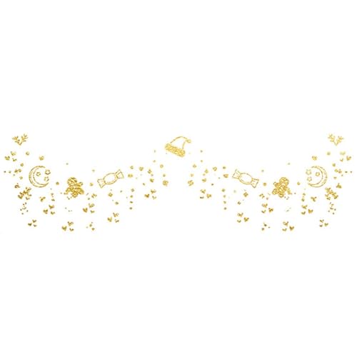 Gesichtsaufkleber für Weihnachten, Weihnachtsgesichts-Glitzeraufkleber,Glitzer-Gesichtsaufkleber Weihnachtsaufkleber - Gold temporäre Aufkleber Augen-Make-up-Aufkleber, glitzernde Körper- und Gesichts Gesichtsaufkleber für Weihnachten, Weihnachtsgesichts-Glitzeraufkleber,Glitzer-Gesichtsaufkleber Weihnachtsaufkleber - Gold temporäre Aufkleber Augen-Make-up-Aufkleber, glitzernde Körper- und Gesichts von Generic