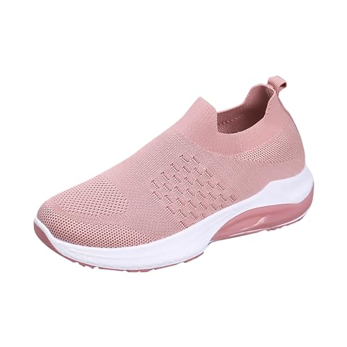 Golfschuhe für Damen, atmungsaktiv, leicht, Laufen, Sportschuhe für Damen, verstärkte Zehen- und Fersenpolster, Pink, 39 EU von Generic