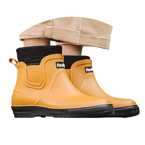Gummistiefel Damen Herren Atmungsaktiv rutschfeste Hiking Boots rutschfeste Wasserdicht Galoschen Sommer Extra Weit Hiking Boots Halbhoch Ankle Chelsea Schwarz Reitstiefel Barfuß Reitstiefeletten Gummistiefel Damen Herren Atmungsaktiv rutschfeste Hiking Boots rutschfeste Wasserdicht Galoschen Sommer Extra Weit Hiking Boots Halbhoch Ankle Chelsea Schwarz Reitstiefel Barfuß Reitstiefeletten von Generic