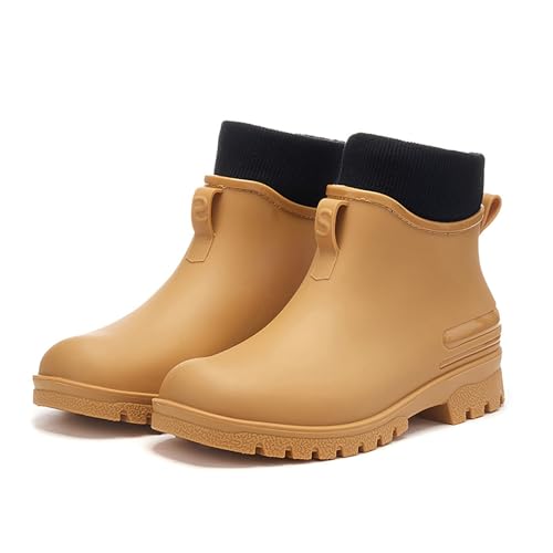 Gummistiefel Damen Herren Leichte Outdoor Hiking Boots mit Stahlkappe leicht zu reinigen Halbhoch Sommer Weitschaft Regenstiefel für Gartenarbeit Landwirtschaft Angeln Spaziergang mit dem Hund Gummistiefel Damen Herren Leichte Outdoor Hiking Boots mit Stahlkappe leicht zu reinigen Halbhoch Sommer Weitschaft Regenstiefel für Gartenarbeit Landwirtschaft Angeln Spaziergang mit dem Hund von Generic