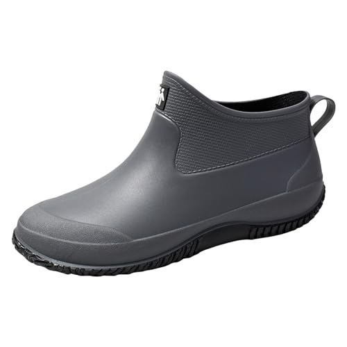 Gummistiefel Damen Herren rutschfeste Bequem Halbhoch Wasserdicht mit Stahlkappe Hiking Boots rutschfeste rutschfeste Galoschen Halbhoch Ankle Chelsea Schwarz Reitstiefel Barfuß Reitstiefeletten Gummistiefel Damen Herren rutschfeste Bequem Halbhoch Wasserdicht mit Stahlkappe Hiking Boots rutschfeste rutschfeste Galoschen Halbhoch Ankle Chelsea Schwarz Reitstiefel Barfuß Reitstiefeletten von Generic