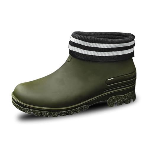 Gummistiefel Herren Stiefeletten Outdoor Extra Weit Halbhoch Bequem leicht zu reinigen Regenstiefel Bequem Outdoor Halbhoch für Regen, Schlamm und alle Jahreszeiten, praktisch, kurze Gartenschuhe Gummistiefel Herren Stiefeletten Outdoor Extra Weit Halbhoch Bequem leicht zu reinigen Regenstiefel Bequem Outdoor Halbhoch für Regen, Schlamm und alle Jahreszeiten, praktisch, kurze Gartenschuhe von Generic