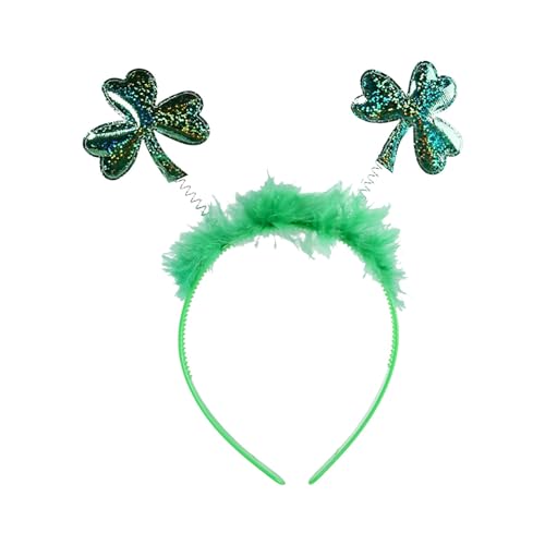 Haarbänder Gummiband Damen St. Day Grünes irisches Stirnband für Erwachsene, Festival-Regenbogen-Stirnband Basketball 10 (Black, One Size) von Generic