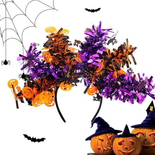 Halloween Party Stirnbänder, Geister-Haarbänder für Damen | Halloween-Haarbänder mit bunten Wollstreifen - Halloween-Gastgeschenke für Halloween Kopfbedeckung Cosplay Requisiten Halloween Party Stirnbänder, Geister-Haarbänder für Damen | Halloween-Haarbänder mit bunten Wollstreifen - Halloween-Gastgeschenke für Halloween Kopfbedeckung Cosplay Requisiten von Generic