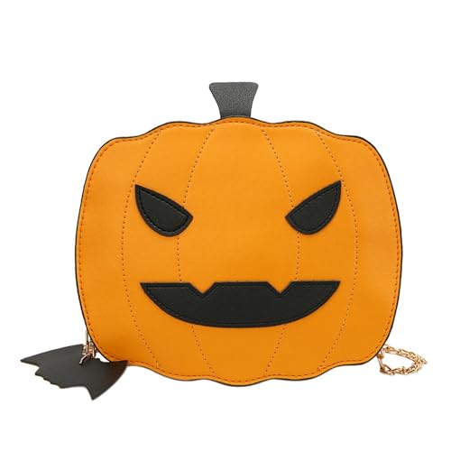 Handwerker Gürtel Taschen Halloween-Geldbörse, Kürbis-Geldbörse für Mädchen und Frauen, niedliche Umhängetasche mit Halloween-Fledermäusen-Wanddekorationen Laufhose Herren Kurz Mit (Brown, One Size) von Generic