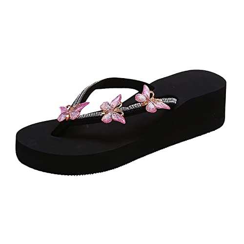 Hausschuhe Damen Herren Damen Cozy Slides Sandalen Rutschfeste Bequem Sommer Rutschfeste Hausschuhe Herren Damen Pantoffeln Keil Pantoffeln Strand Slides Sandalen von Generic