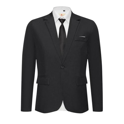 Herren Anzugjacke Sakko Sportlich Freizeit Blazer Regular Fit Männer Anzug Plus-Size-Herren-Business-Casual-Anzüge, europäische und amerikanische Slim-Anzüge Kleiner Blazer Herren Anzugjacke Sakko Sportlich Freizeit Blazer Regular Fit Männer Anzug Plus-Size-Herren-Business-Casual-Anzüge, europäische und amerikanische Slim-Anzüge Kleiner Blazer von Generic