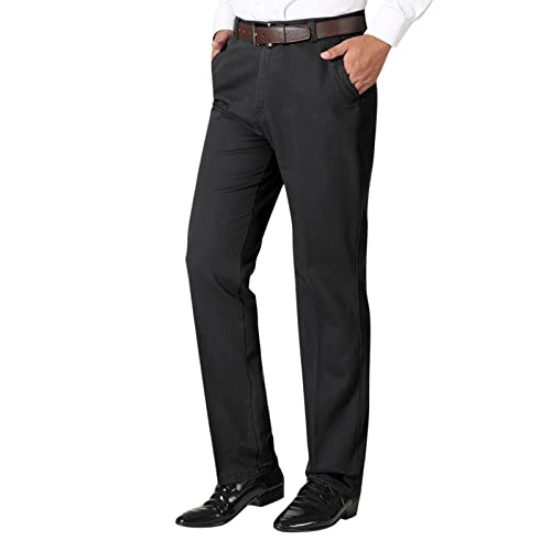 Herren Business Hose Langer Geradem Schnitt Chinohose Herren Einfarbig Slim Fit Schlanke Freizeithose mit Tasche Herren Klassische Vereinfachung Unifarben Anzughose Business Hose Schwarz 5XL Herren Business Hose Langer Geradem Schnitt Chinohose Herren Einfarbig Slim Fit Schlanke Freizeithose mit Tasche Herren Klassische Vereinfachung Unifarben Anzughose Business Hose Schwarz 5XL von Generic
