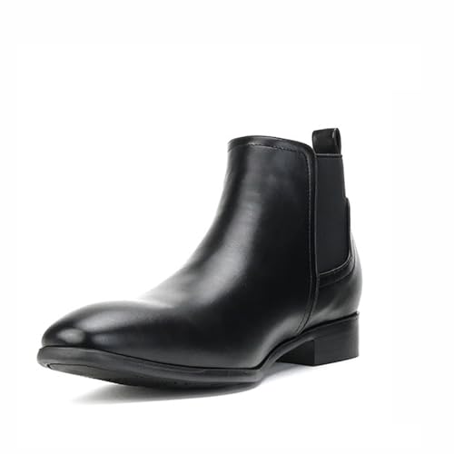 Herren Chelsea Boots PU/Wildleder Leder Casual Chukka Ankle Boots Klassisch Elastisch Kleid Stiefel Für Männer,Black 1,47.5 EU Herren Chelsea Boots PU/Wildleder Leder Casual Chukka Ankle Boots Klassisch Elastisch Kleid Stiefel Für Männer,Black 1,47.5 EU von Generic