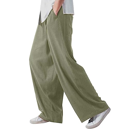 Herren Jogginghose Sweatpants Herren Sporthose Jogger Leinen Baumwolle Jungen Übergröße Freizeithose Entspannt Trainingshose Herren Elastische Taille Einfach Arbeitshose Grün XXL Herren Jogginghose Sweatpants Herren Sporthose Jogger Leinen Baumwolle Jungen Übergröße Freizeithose Entspannt Trainingshose Herren Elastische Taille Einfach Arbeitshose Grün XXL von Generic