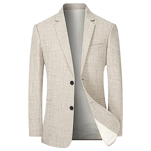 Herren Sakko Blazer One Button Suit Regular Fit Anzug Freizeit Anzugjacke Männer Klassisch Jacke für Business Hochzeit Party Herrensakko Mantel Mens Top Coat Outwear,4XL von Generic