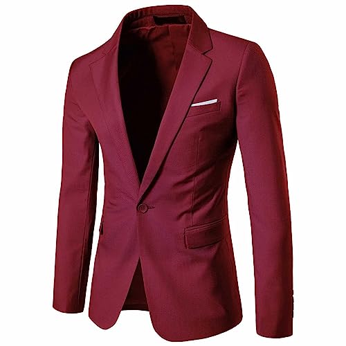 Herren Sakko Lässige Elegante Slim Fit Blazer Einknopf Anzugjacke Herren Blazer Jakett für Herrn Sportlicher Anzug Herren Sportliche Blazer Herren Outdoor Hochzeit Party Herren Sakko Lässige Elegante Slim Fit Blazer Einknopf Anzugjacke Herren Blazer Jakett für Herrn Sportlicher Anzug Herren Sportliche Blazer Herren Outdoor Hochzeit Party von Generic