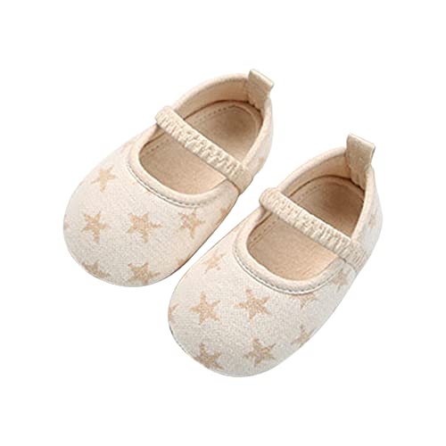 Herren Schuhe rutschfest für erste weiche Sohle Baumwollschuhe Sneaker Hochzeit Party Weihnachten Prinzessin Kleid Schuhe Kleinkind Mädchen Schuhe Baby Lauflernschuhe Sandalen (A, 6-9 Months) von Generic