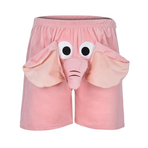 Herren-Shorts, EIN lustiger Elefanten-, Neuheits-Shorts, humorvolle Unterwäsche, Geschenke für Männer, Boxershorts mit Tiermotiv, Elefanten-Ring-Hosen, Play Strange-Pyjama-Hosen B O Herren Shorts Herren-Shorts, EIN lustiger Elefanten-, Neuheits-Shorts, humorvolle Unterwäsche, Geschenke für Männer, Boxershorts mit Tiermotiv, Elefanten-Ring-Hosen, Play Strange-Pyjama-Hosen B O Herren Shorts von Generic