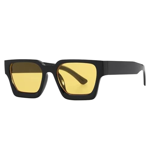 Herren Sonnenbrillen - Modische UV Schutz Brillen | Ergonomische Sonnenbrille Mit Quadratischem Gestell Für Freizeit, Autofahren, Festival Und Outdoor-Aktivitäten Herren Sonnenbrillen - Modische UV Schutz Brillen | Ergonomische Sonnenbrille Mit Quadratischem Gestell Für Freizeit, Autofahren, Festival Und Outdoor-Aktivitäten von Generic