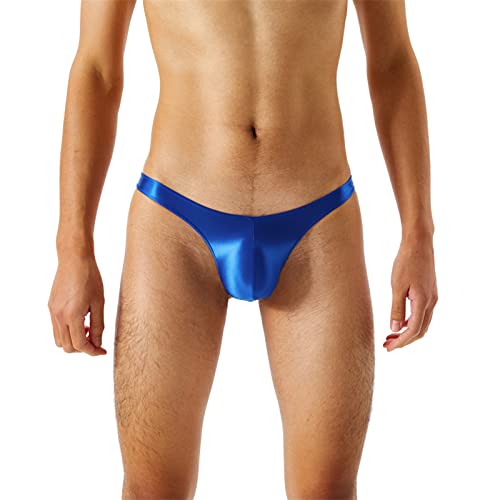 Herren String Tanga Männerstring Sexy Reizunterwäsche Reizwäsche Erotische Unterwäsche Gay Erotische Unterwäsche Sexy Unterhosen Low-Rise Sportunterwäsche Blau L von Generic