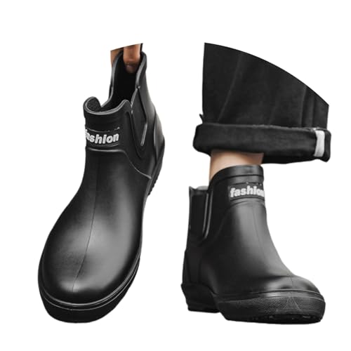 Herren Unisex Gummistiefeletten mit Stahlkappe Bequem Gummi Stiefeletten Outdoor Atmungsaktiv Galoschen Sommer Weitschaft Galoschen für Gartenarbeit Landwirtschaft Angeln Spaziergang mit dem Hund Herren Unisex Gummistiefeletten mit Stahlkappe Bequem Gummi Stiefeletten Outdoor Atmungsaktiv Galoschen Sommer Weitschaft Galoschen für Gartenarbeit Landwirtschaft Angeln Spaziergang mit dem Hund von Generic