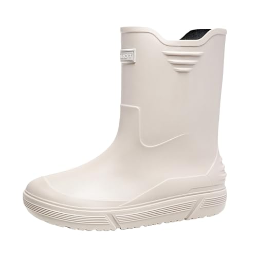 Herren Unisex Gummistiefeletten mit Stahlkappe Bequem Halbhoch Sommer Leichte Hiking Boots rutschfeste Extra Weit Regenstiefel Halbhoch Ankle Chelsea Schwarz Reitstiefel Barfuß Reitstiefeletten Herren Unisex Gummistiefeletten mit Stahlkappe Bequem Halbhoch Sommer Leichte Hiking Boots rutschfeste Extra Weit Regenstiefel Halbhoch Ankle Chelsea Schwarz Reitstiefel Barfuß Reitstiefeletten von Generic