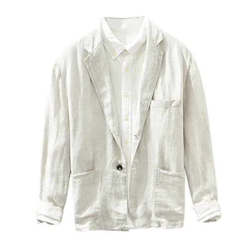 Herrensakko Sommer Sakko Herren Leinen Leicht Lockere Freizeitjacke für Herren Herren Sommer Große Größen Sakkos für Herren EIN-Knopf Anzug Jacken Sport Mantel Stilvolle Alltagsanzüge Anzugjacke Herrensakko Sommer Sakko Herren Leinen Leicht Lockere Freizeitjacke für Herren Herren Sommer Große Größen Sakkos für Herren EIN-Knopf Anzug Jacken Sport Mantel Stilvolle Alltagsanzüge Anzugjacke von Generic