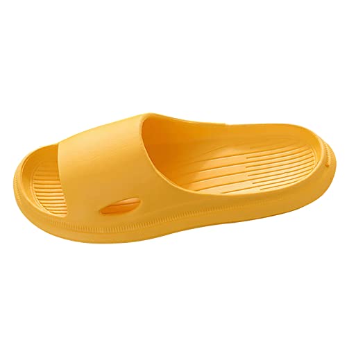 Highheels Damenschuh Sexy Schwarz Cloud Slides für Damen, Duschhausschuhe, Badesandalen, extrem bequem, gepolsterte, dicke Sohle, Strandschuhe Fahrrad Schuhe Damen (Yellow, 36) von Generic