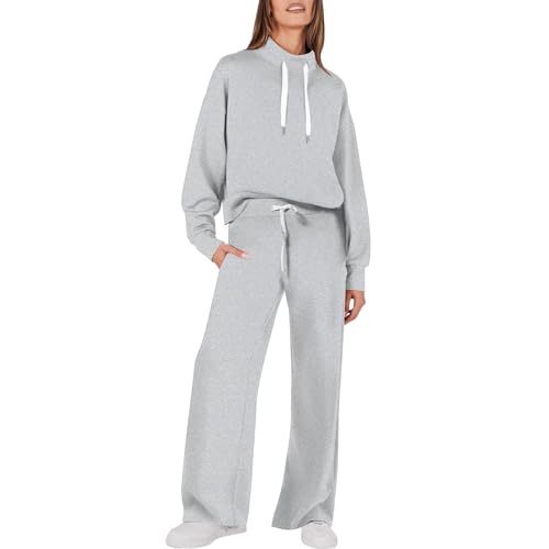 Jogginganzug Beige Damen Frauen Pyjama Umstandspyjama Lang SchöNe JogginganzüGe Damen Hausanzug Nicki Stoff Freizeitanzug Damen KurzgrößEn Hausanzug Freizeitanzug Samt Trainingsanzug Frauen von Generic