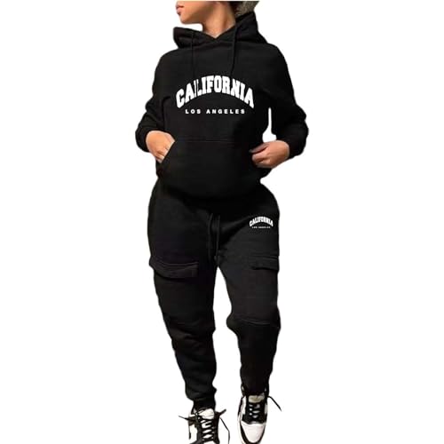 Jogginganzug Damen - Zweiteiler Damen Hausanzug Warm Vlies Kleidungsset Lässig Tracksuit Mit Tasche Stricken Pulli Weites Bein Hose Casual Solide Sweatershirt Pullover Freizeitanzug Locker Hosenanzug Jogginganzug Damen - Zweiteiler Damen Hausanzug Warm Vlies Kleidungsset Lässig Tracksuit Mit Tasche Stricken Pulli Weites Bein Hose Casual Solide Sweatershirt Pullover Freizeitanzug Locker Hosenanzug von Generic