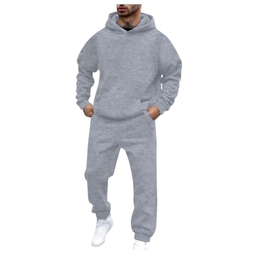 Jogginganzug Herren Oversize Sportbekleidung Trainingsanzug Herren Einfarbig Jogginganzug Langarm Hoodie Mit Kapuze Taschen Hausanzug Kapuzenpullover Jogginghose Set Klassisch Sportanzug Jogginganzug Herren Oversize Sportbekleidung Trainingsanzug Herren Einfarbig Jogginganzug Langarm Hoodie Mit Kapuze Taschen Hausanzug Kapuzenpullover Jogginghose Set Klassisch Sportanzug von Generic