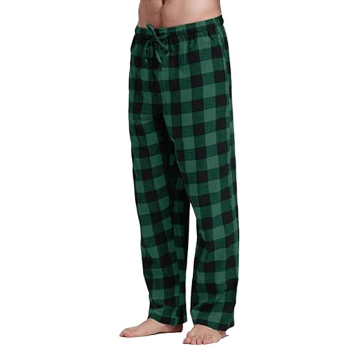 Kariert Pyjamahose Lang Herren| Schlafanzughose Herren|Flanell Schlafhose Weich Nachtwäsche für Männer mit Taschen Verstellbaren Tunnelzugbund Schlaf & Lounge Hosen Jogg-Pants Kariert Hausanzug Kariert Pyjamahose Lang Herren| Schlafanzughose Herren|Flanell Schlafhose Weich Nachtwäsche für Männer mit Taschen Verstellbaren Tunnelzugbund Schlaf & Lounge Hosen Jogg-Pants Kariert Hausanzug von Generic