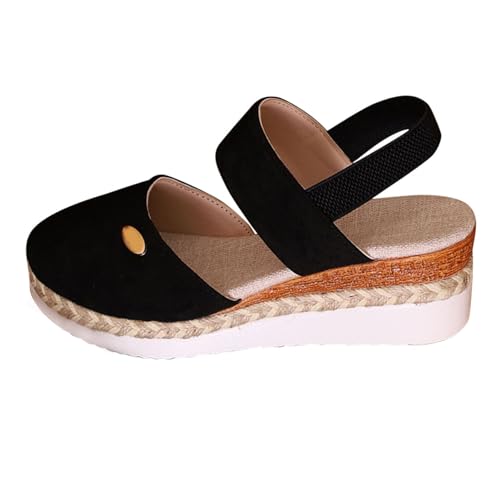 Keilabsatz Schuhe Damen Sommer Vorne Geschlossen Wedges Espadrilles Plateau Sandalen Schwarz Breite Füße Sommerschuhe Elegant Keilsandalen Boho Strandsandalen Bequem Schuhe Frauen Keilabsatz Schuhe Damen Sommer Vorne Geschlossen Wedges Espadrilles Plateau Sandalen Schwarz Breite Füße Sommerschuhe Elegant Keilsandalen Boho Strandsandalen Bequem Schuhe Frauen von Generic