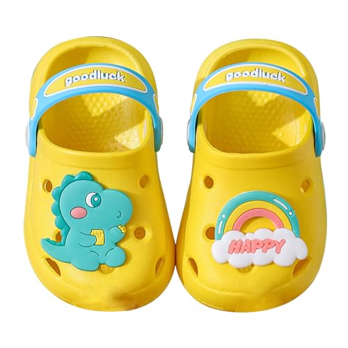 Kinder Clogs Pantoletten Hausschuhe Gartenschuhe Mädchen Strand Sandalen Slip on Badeschuhe Gummi Gartenclogs Badelatschen Jungen Sandalen Pantoletten Jungen von Generic